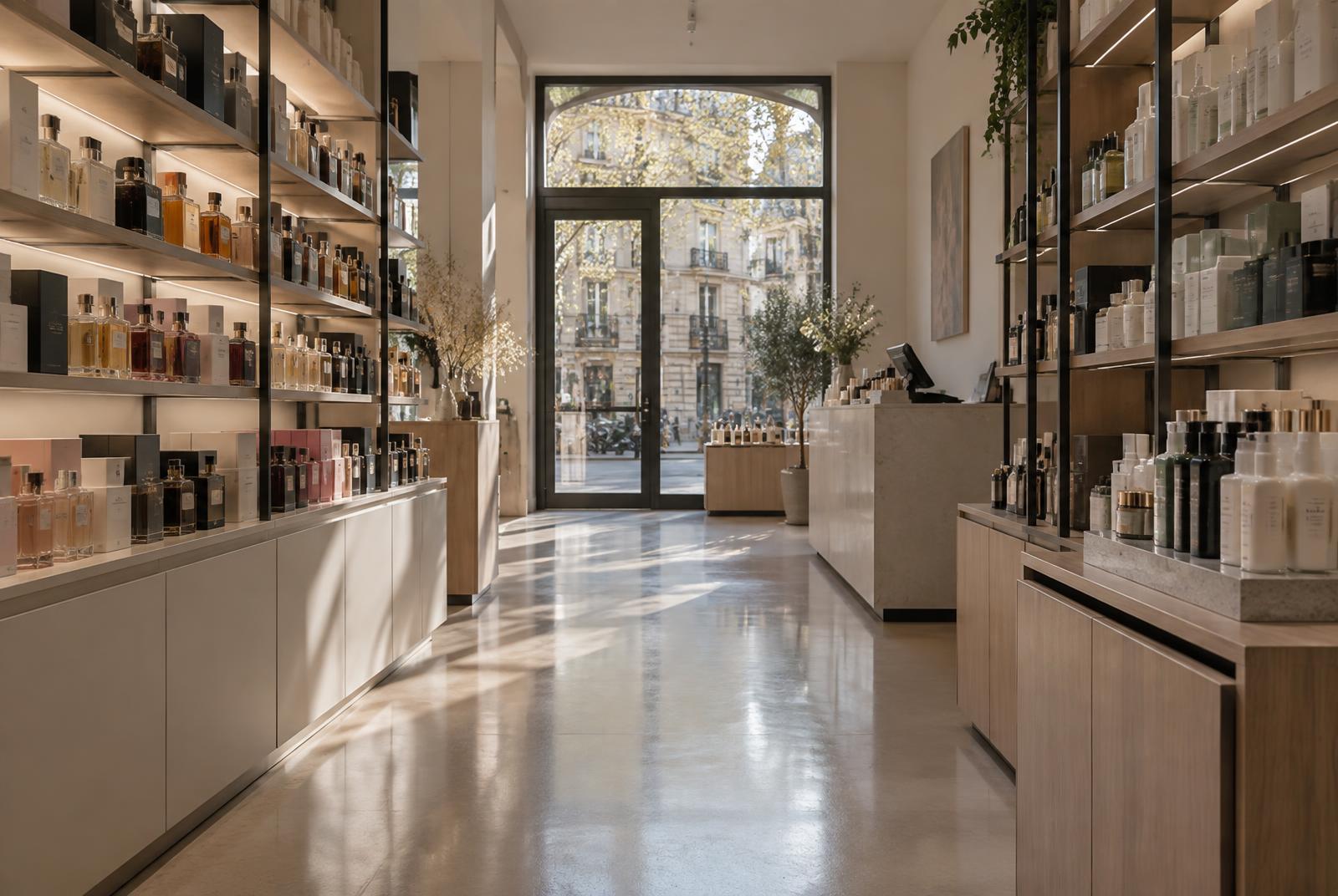 Tienda retail ordenada y preparada antes de abrir